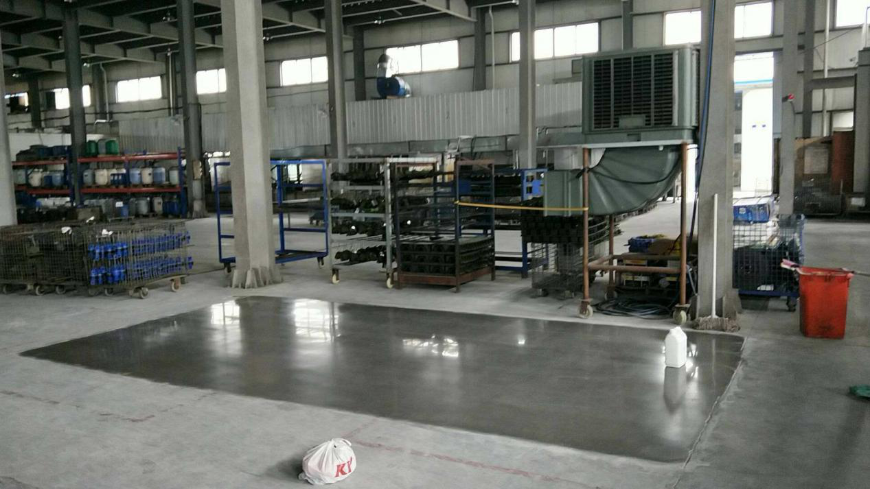 浙江一重工業廠房耐磨地坪做鋼化